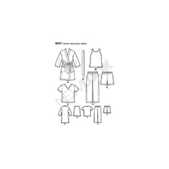 Patron Ensemble de Nuit Enfant - New Look 6847
