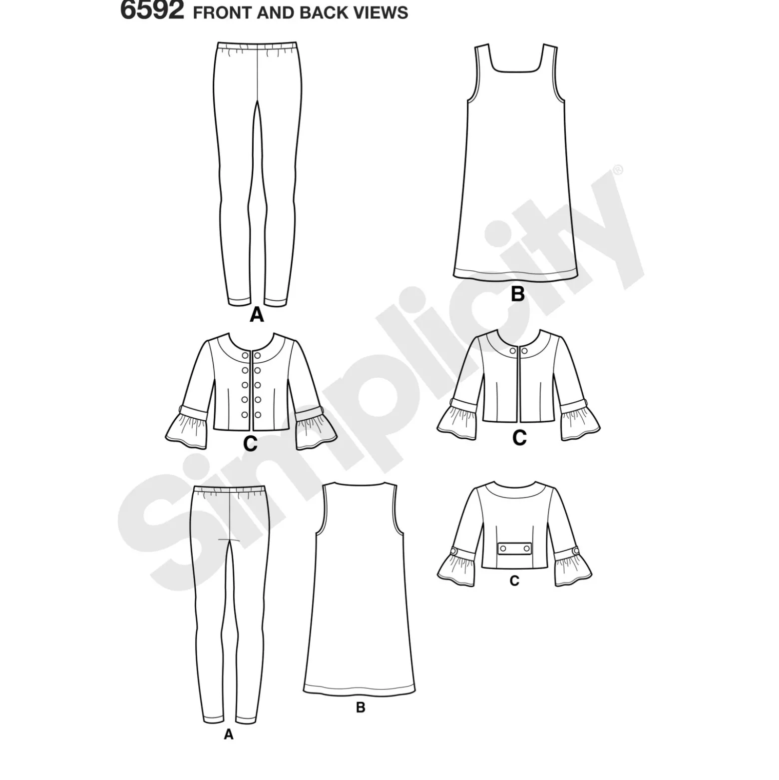 Patron Ensemble Enfant - New Look 6592