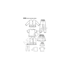 Patron Ensemble Été Mixte Enfant - New Look 6398