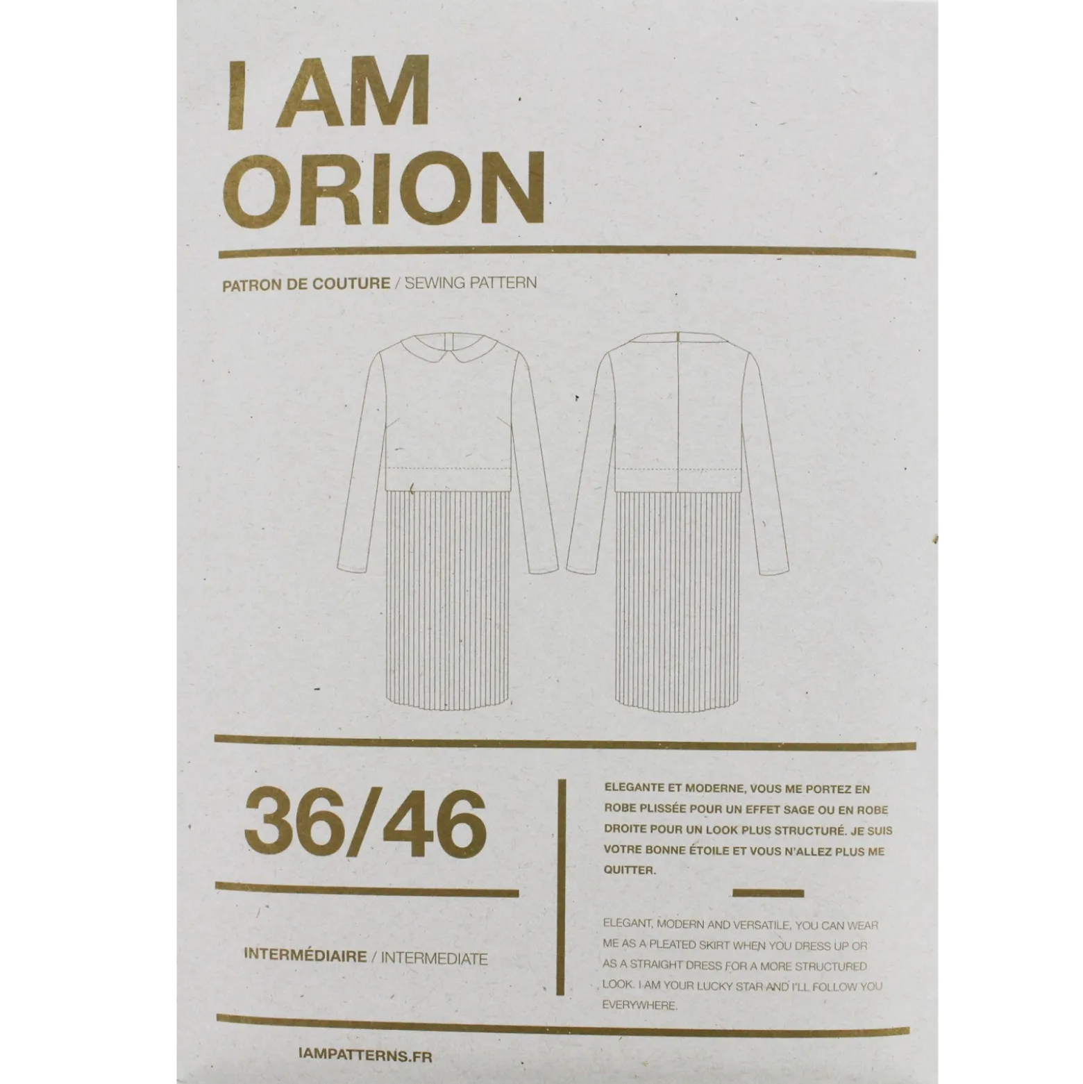 Patron Femme I AM Robe - I am Orion