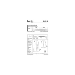 Patron Femme Pantalon Burda n°6613