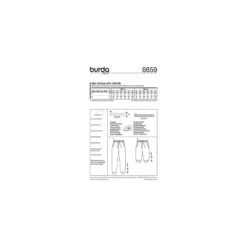 Patron Femme Pantalon Burda Young n°6659