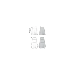 Patron jupe midi Femme - Burda n°6142