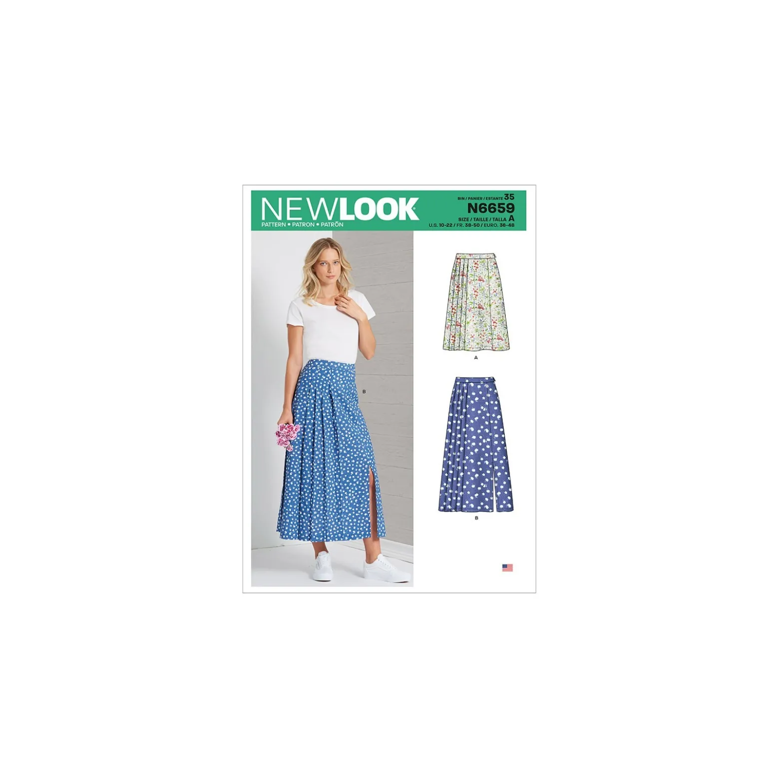Patron Jupe Plissée Femme - New Look 6659