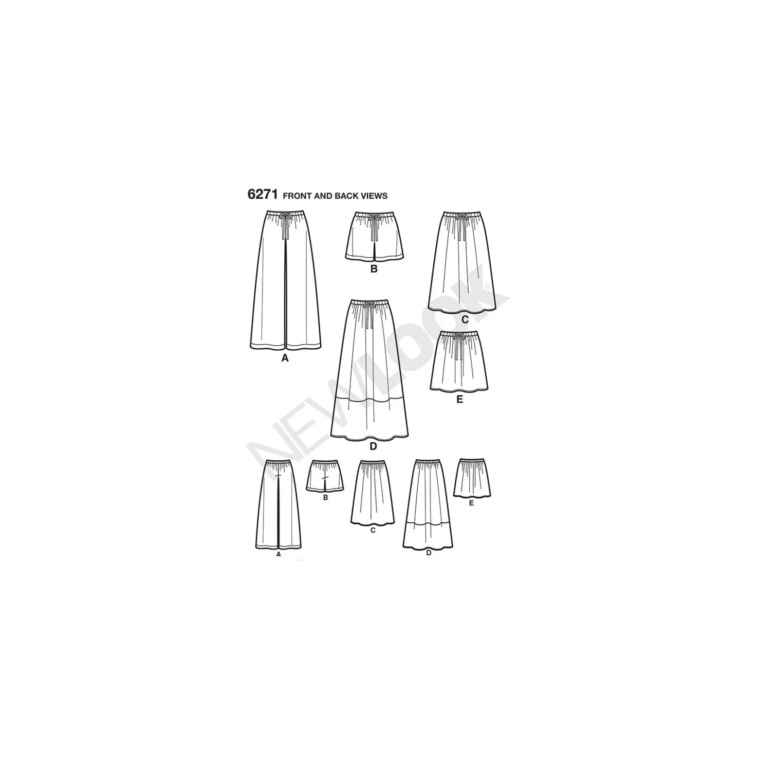 Patron Jupes Femme - New Look 6271