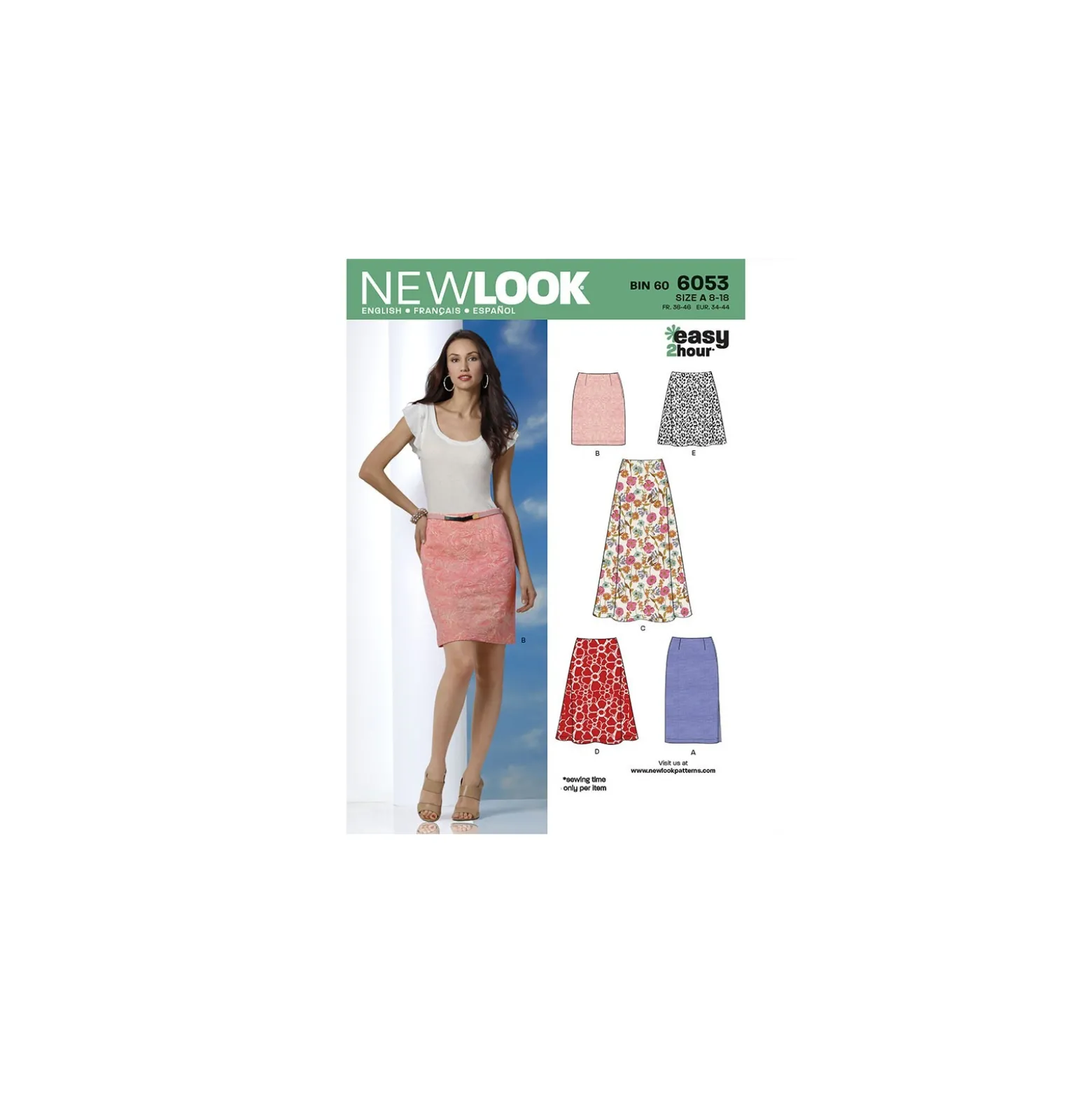 Patron Jupe Tailleur Femme - New Look 6053