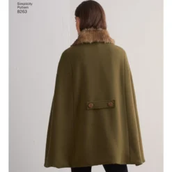 Patron manteau cape Femme - Simplicity n°S8263