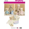 Patron ourson en peluche - Simplicity n°8155