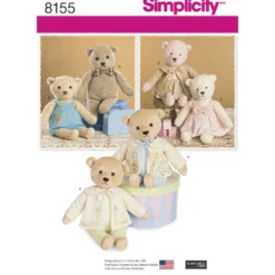 Patron ourson en peluche - Simplicity n°8155