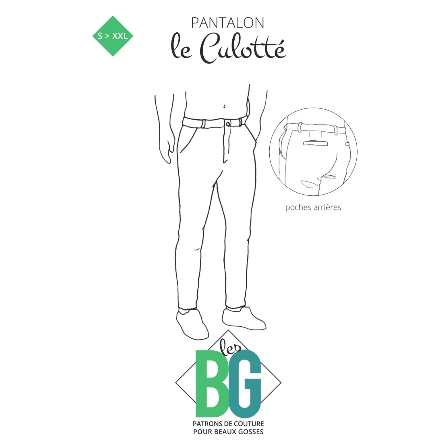 Patron Pantalon Chino Homme Les BG - Le Culotté