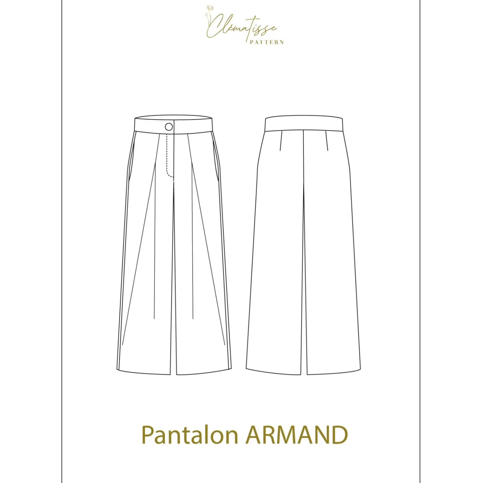 Patron Pantalon Clématisse Pattern - Armand