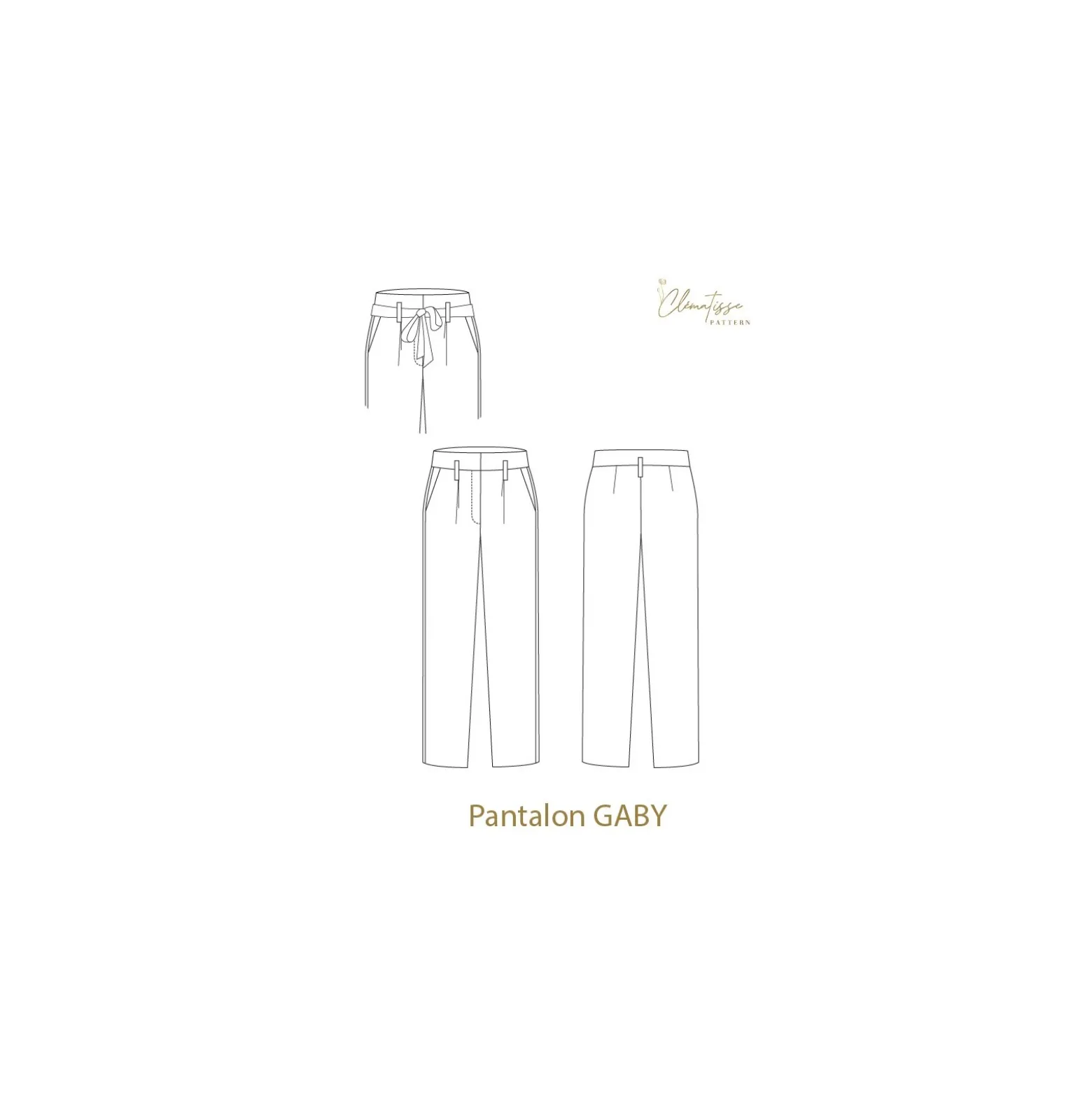 Patron Pantalon Clématisse Pattern - Gaby