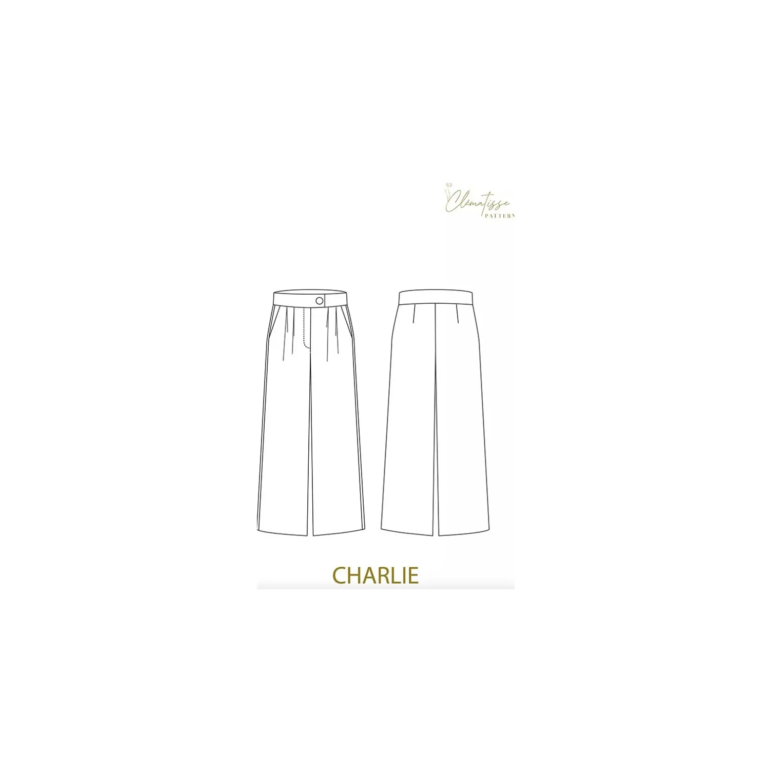 Patron Pantalon Clématisse Pattern - Charlie