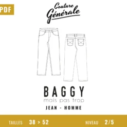 Patron Pantalon Couture Générale – Baggy mais pas trop (PDF)