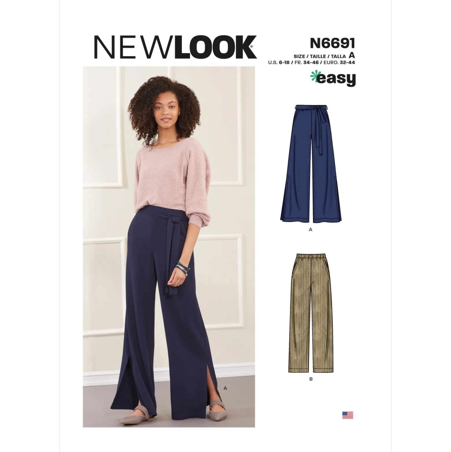 Patron Pantalon Fluide à poches Femme - New Look 6691