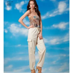Patron Pantalon Treillis à Poches Femme - New Look 6055
