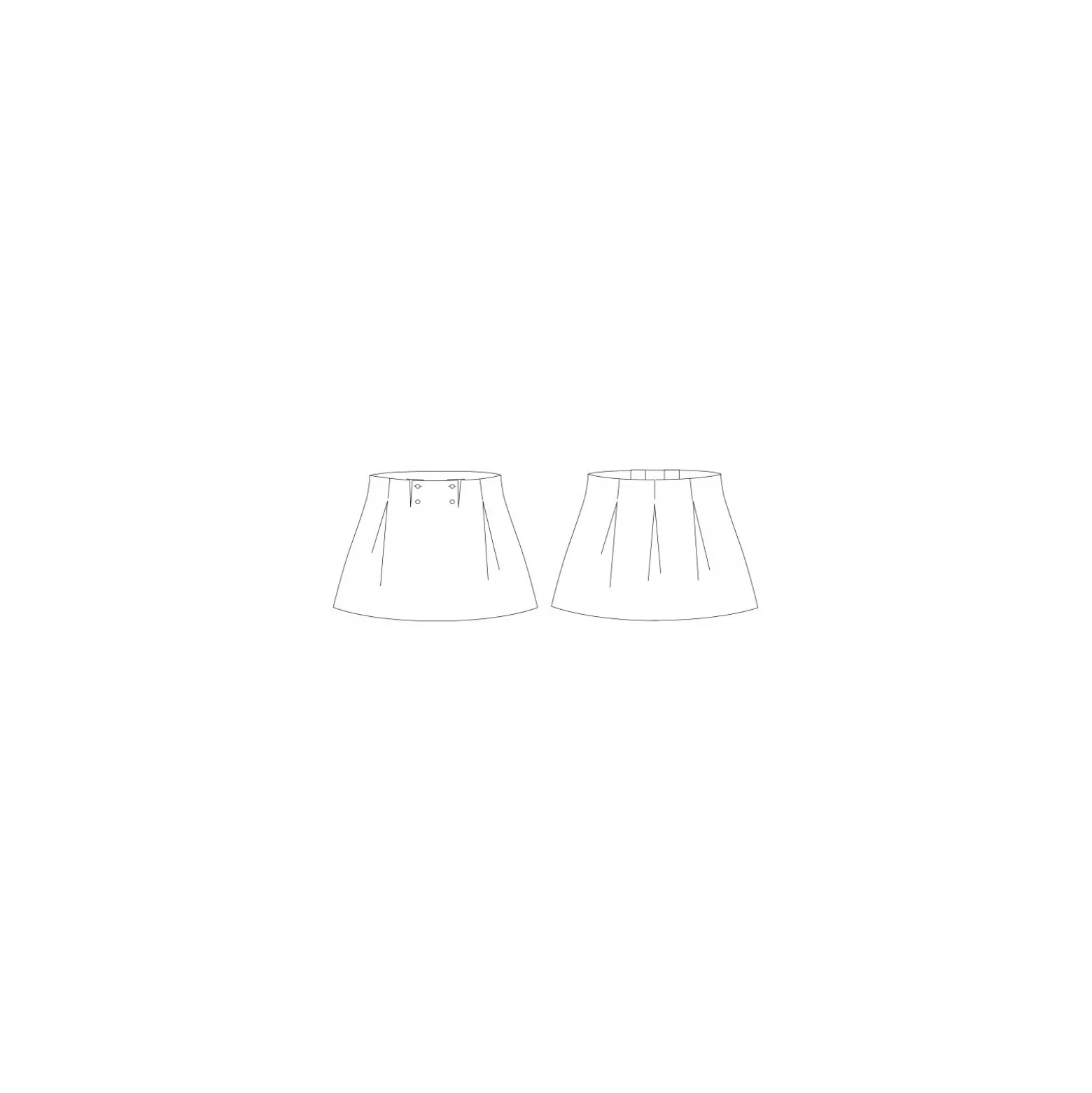Patron P&M Patterns Jupe Mlle Marlon - Du 30 au 40