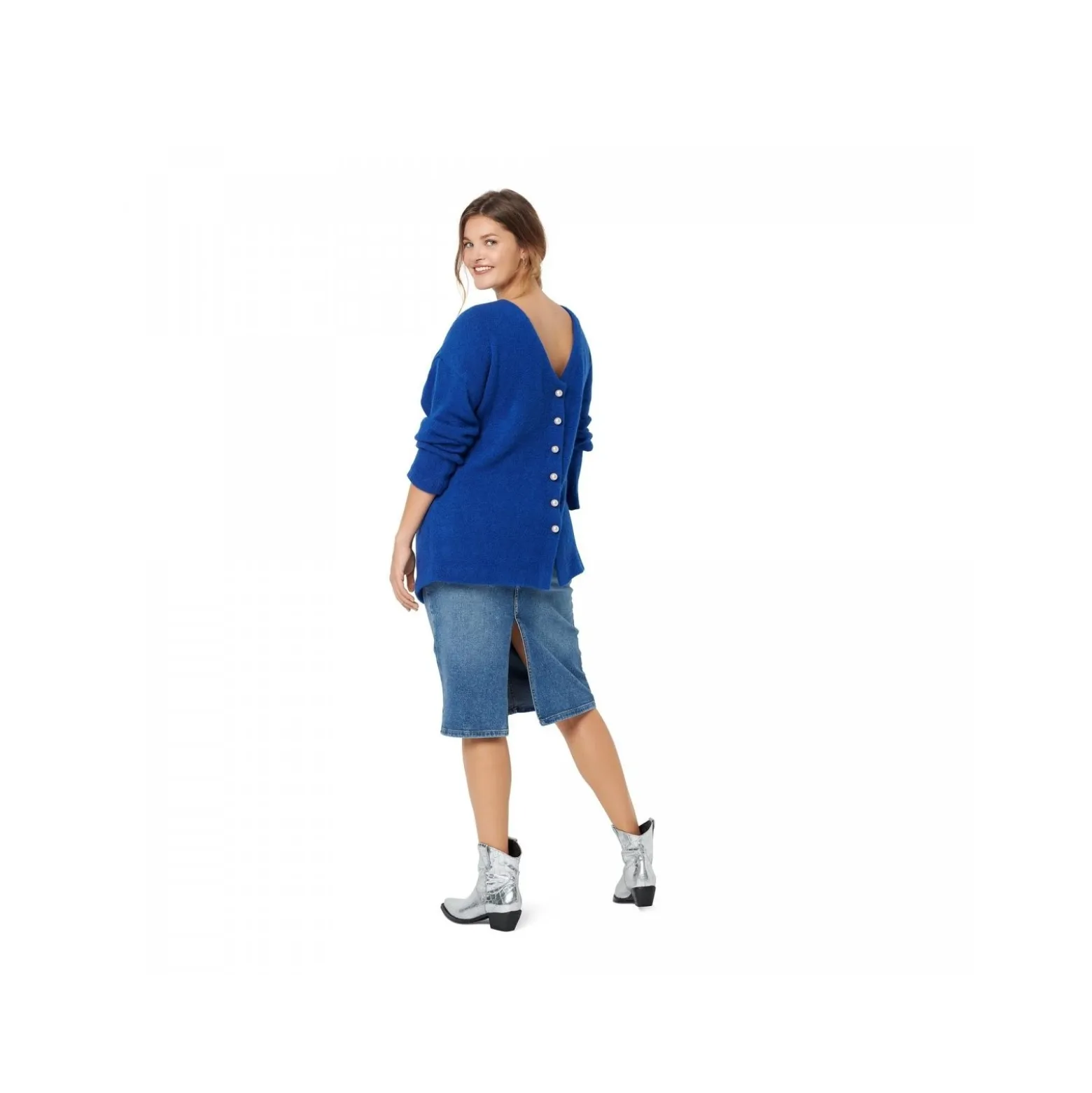 Patron pull décolleté dos Femme - Burda n°6093