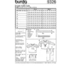 Patron Pyjamas Enfant Burda N°9326