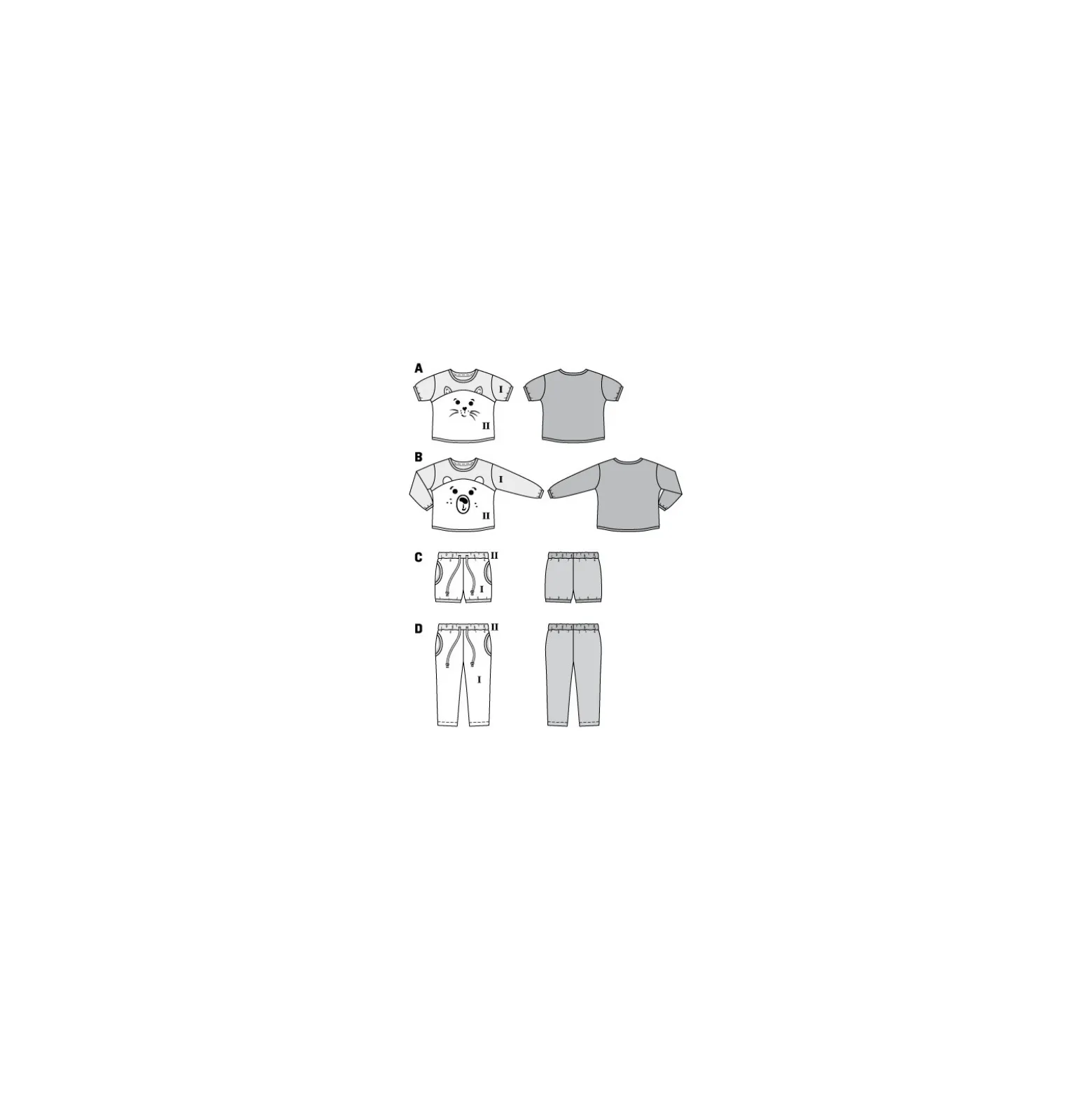 Patron Pyjamas Enfant Burda N°9326