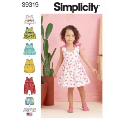 Patron robe bébé enfant - Simplicity n°S9319