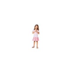 Patron Robe à bretelles – robe façon tee-shirt – jupe montée au-dessous de la taille Burda N°9341
