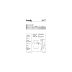 Patron Robe Burda n°6577