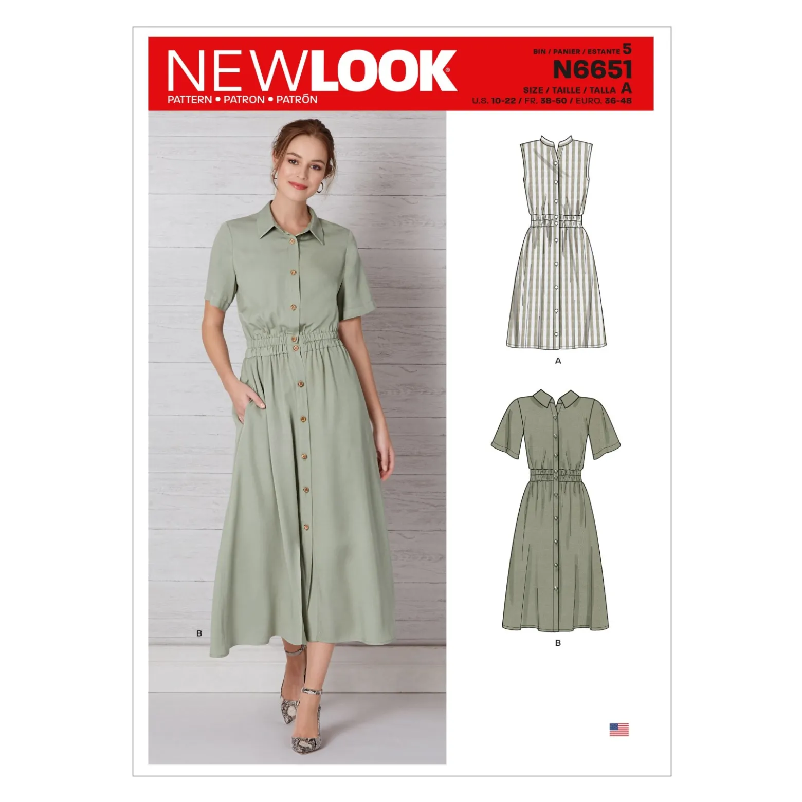 Patron Robe Chemise Femme - New Look 6651