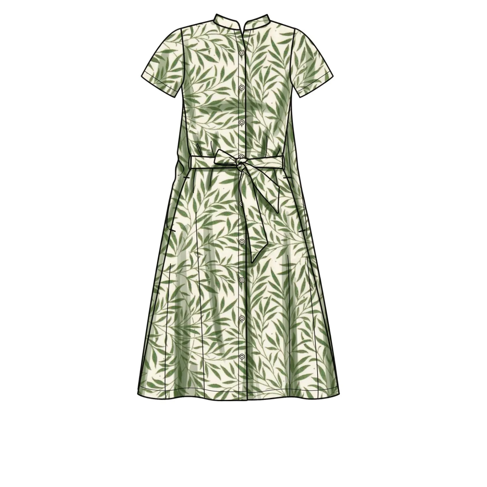 Patron Robe chemise Femme - New Look 6654