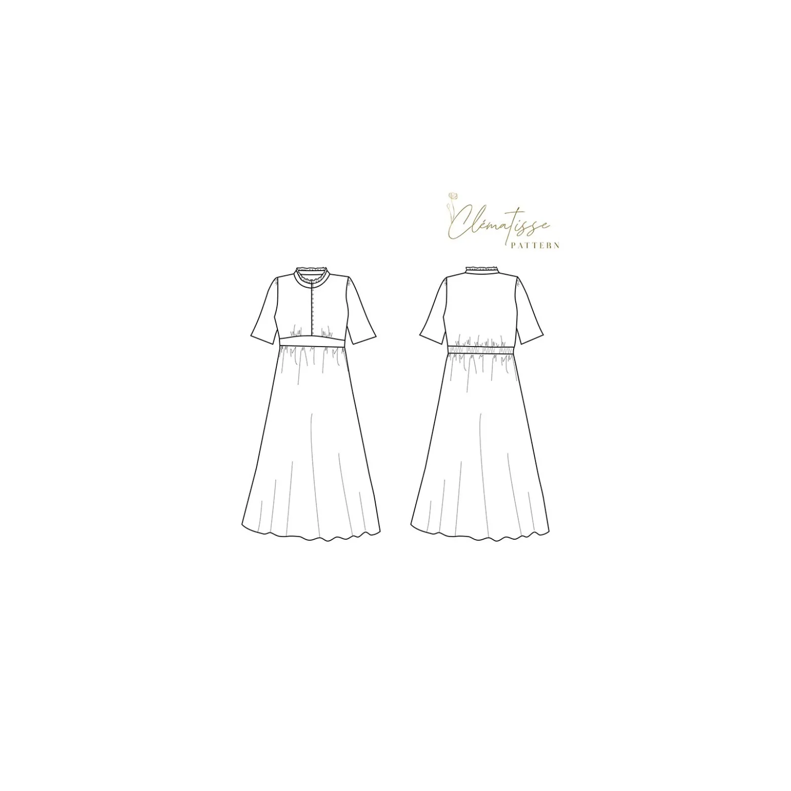 Patron Robe Clématisse Pattern - Emma