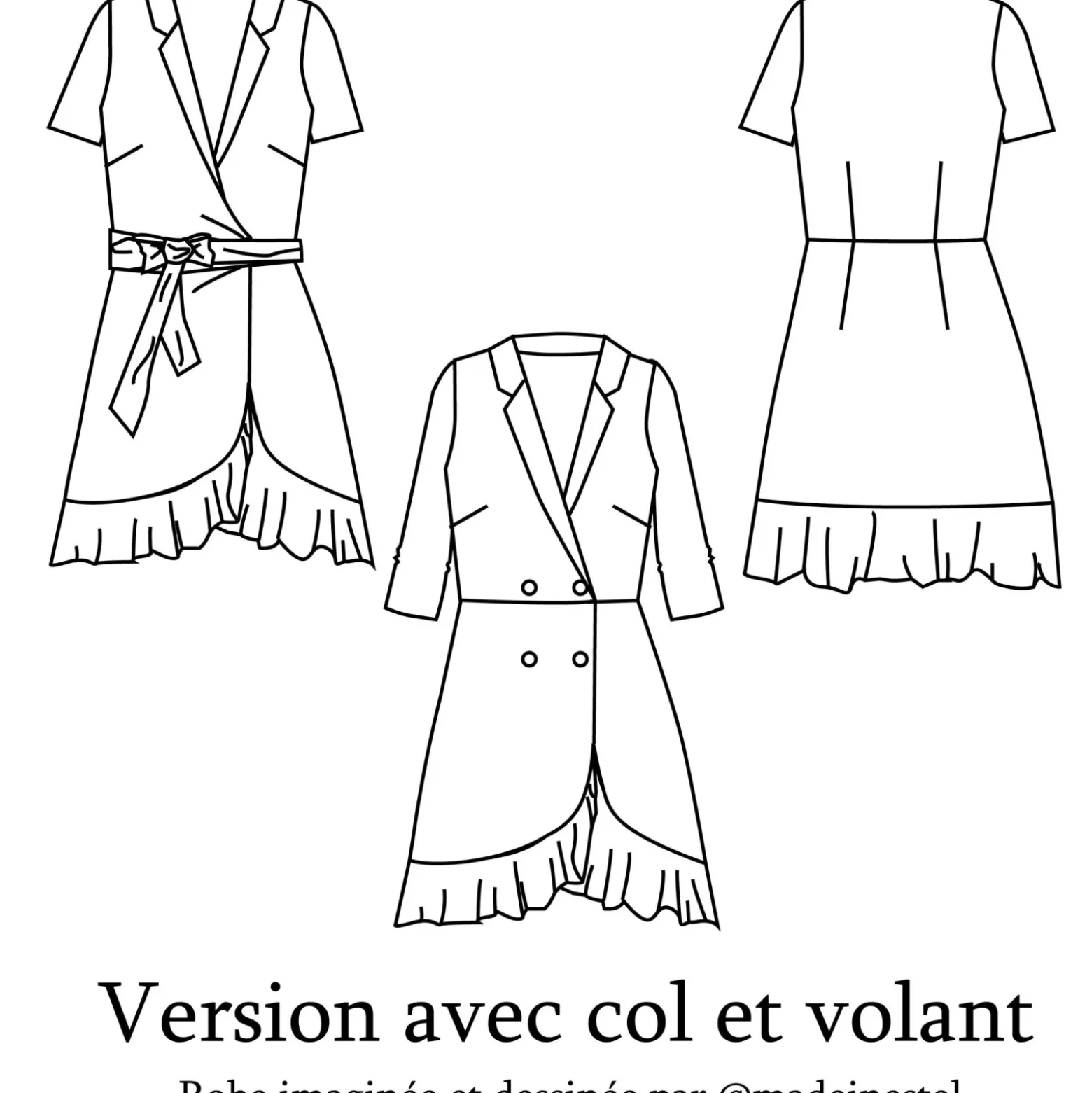 Patron Robe Clématisse Pattern - Estelle