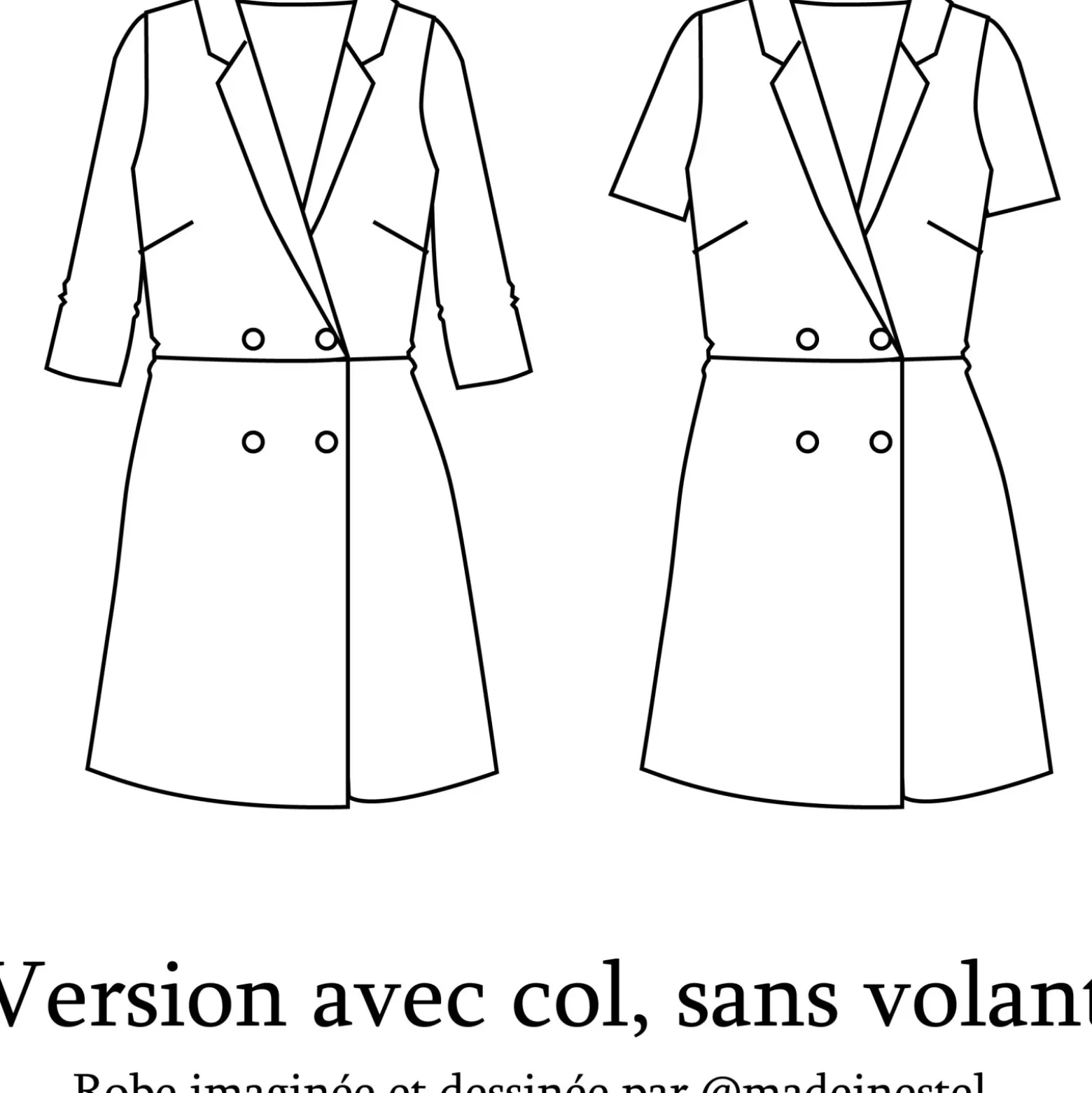 Patron Robe Clématisse Pattern - Estelle