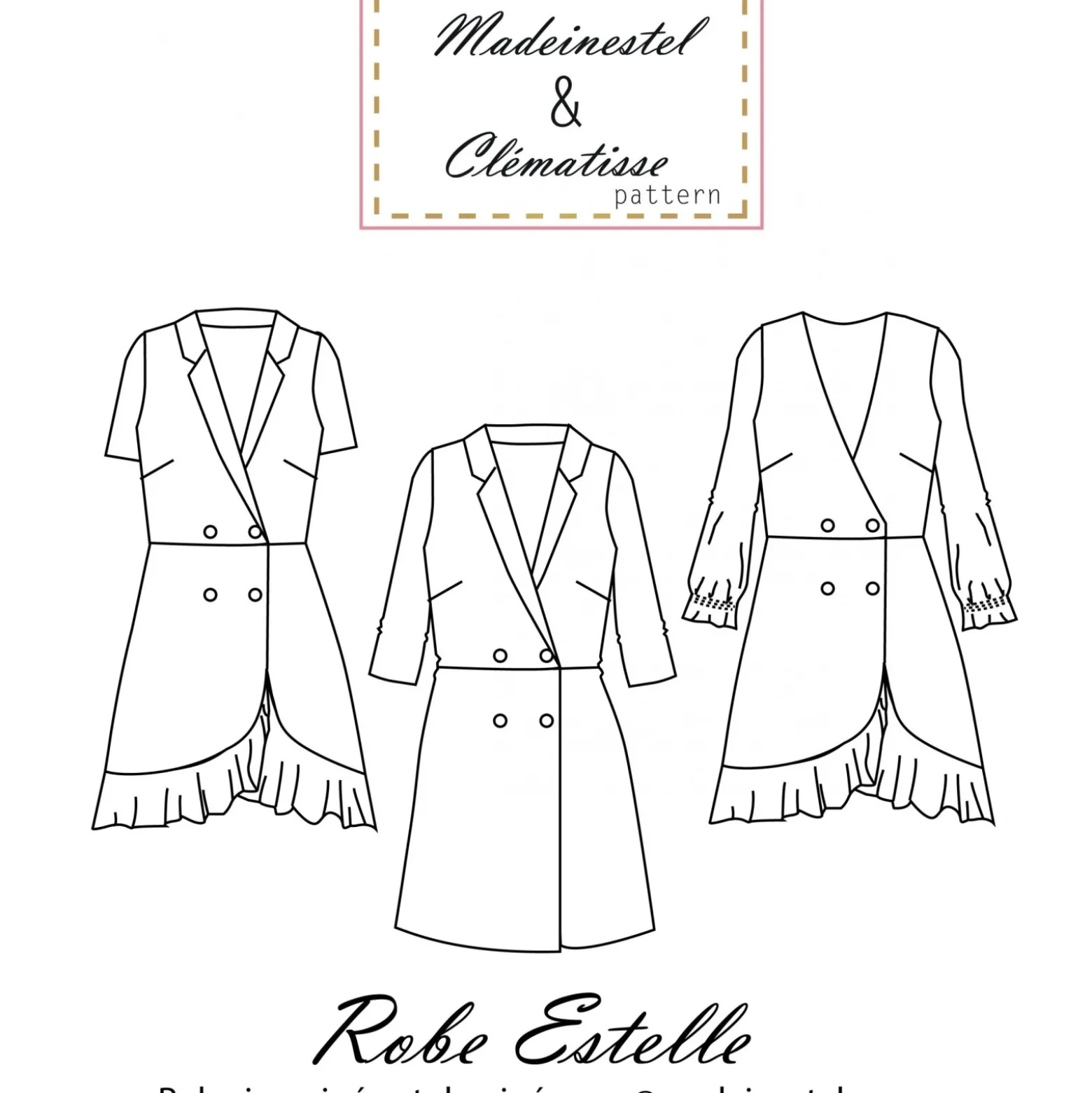Patron Robe Clématisse Pattern - Estelle