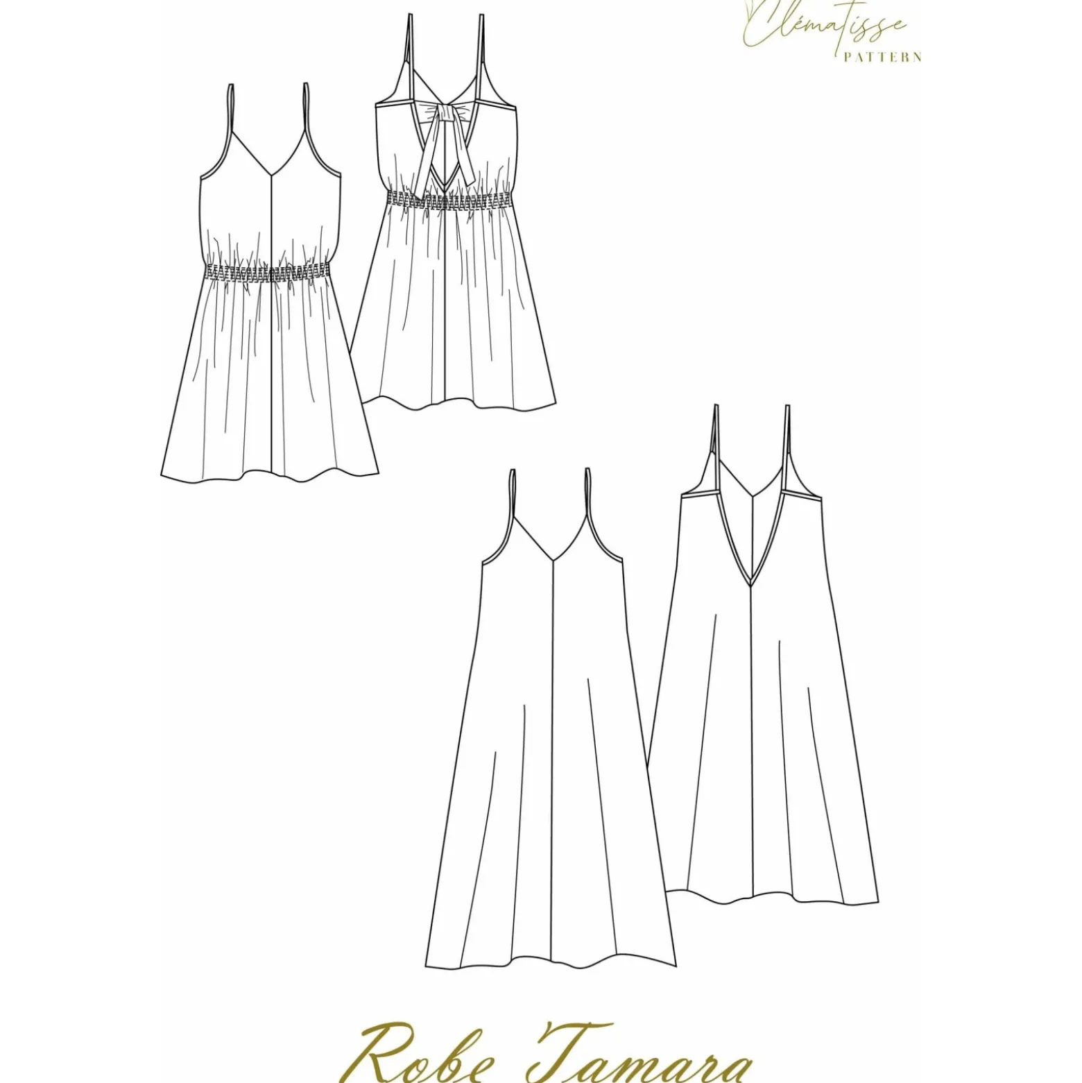 Patron Robe Clématisse Pattern - Tamara