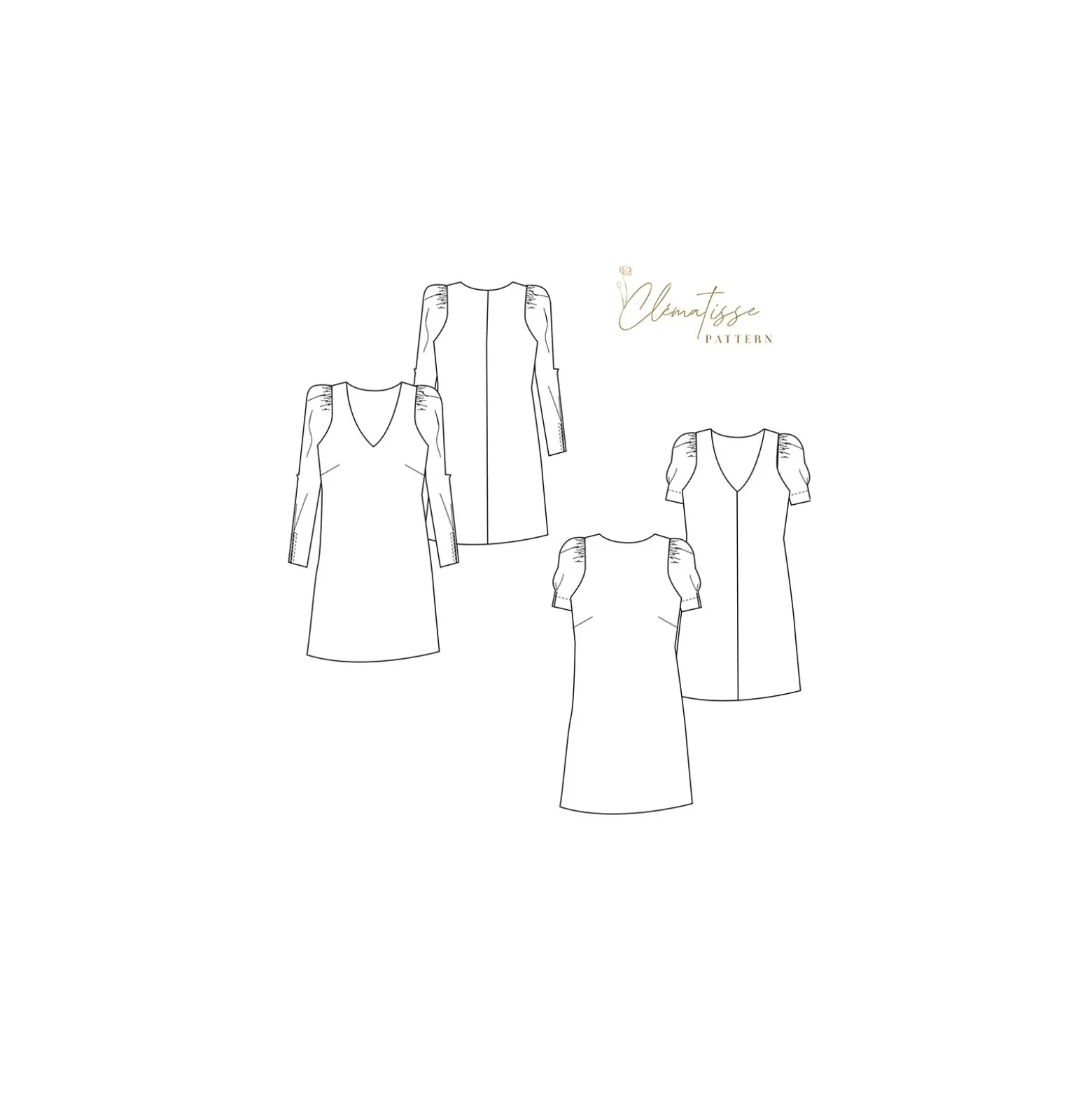 Patron Robe Clématisse Pattern - Alice