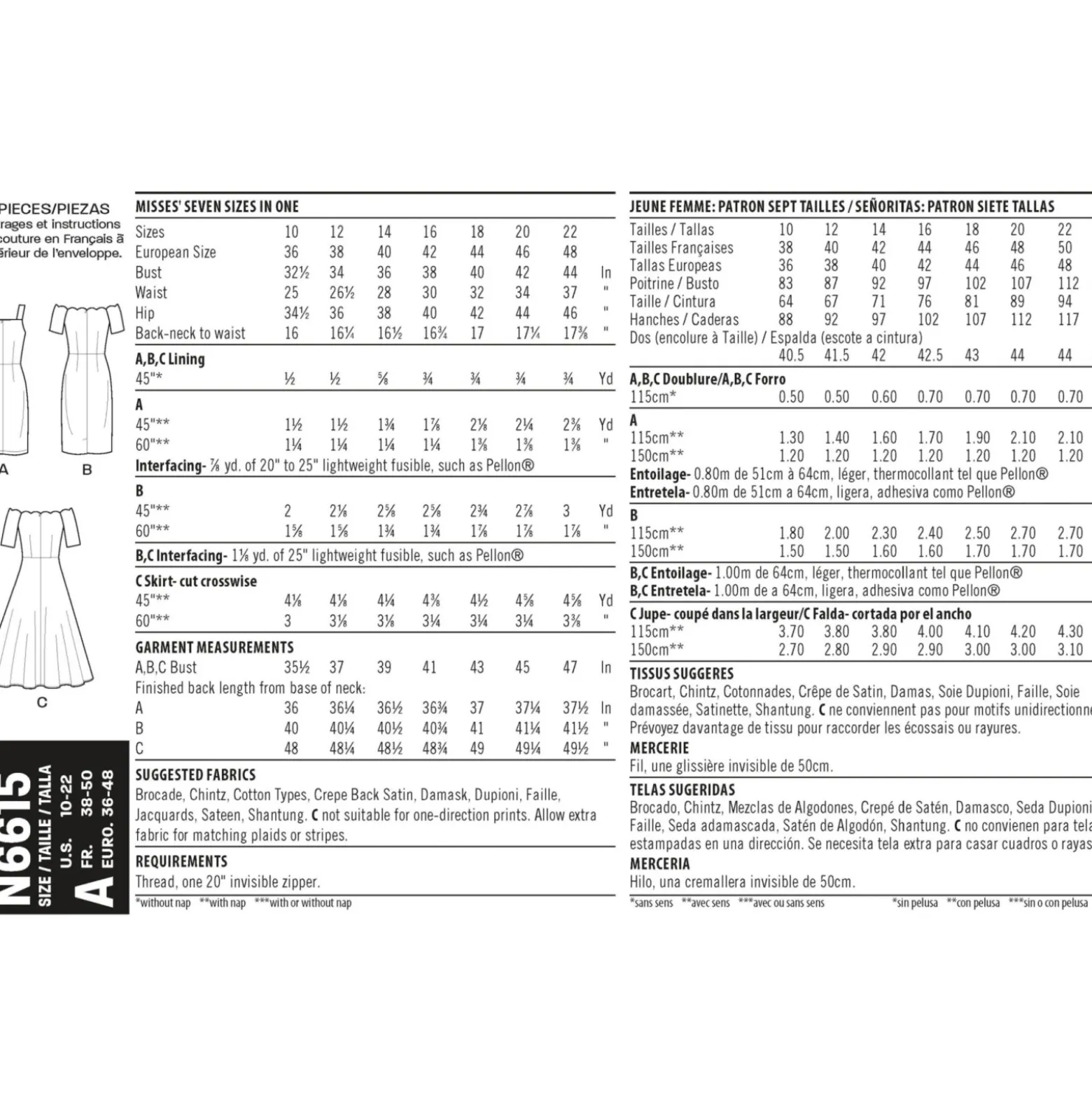 Patron Robe cocktail Femme - New Look 6615