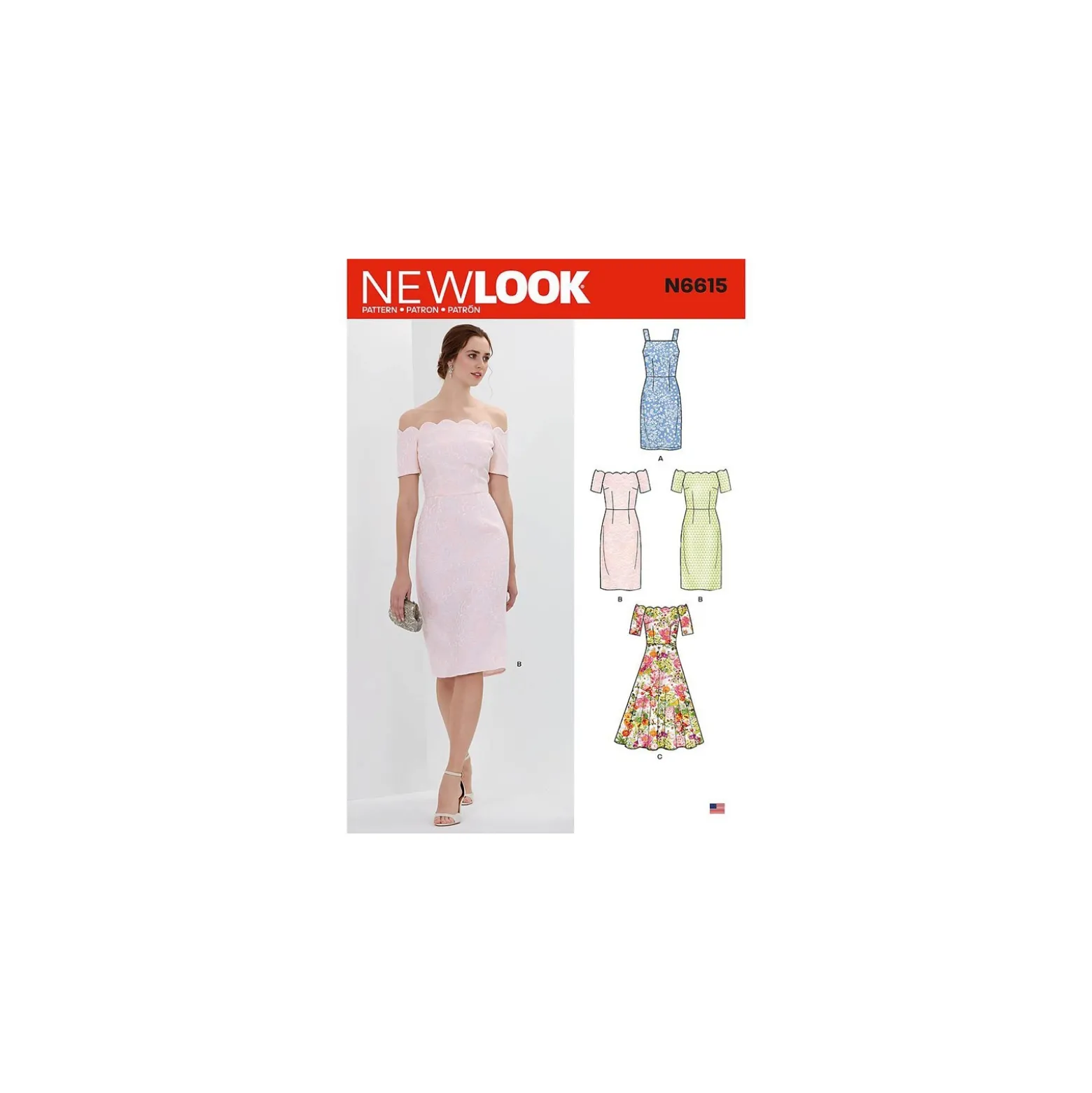 Patron Robe cocktail Femme - New Look 6615