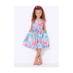 Patron Robe col V dos Enfant - New Look 6726