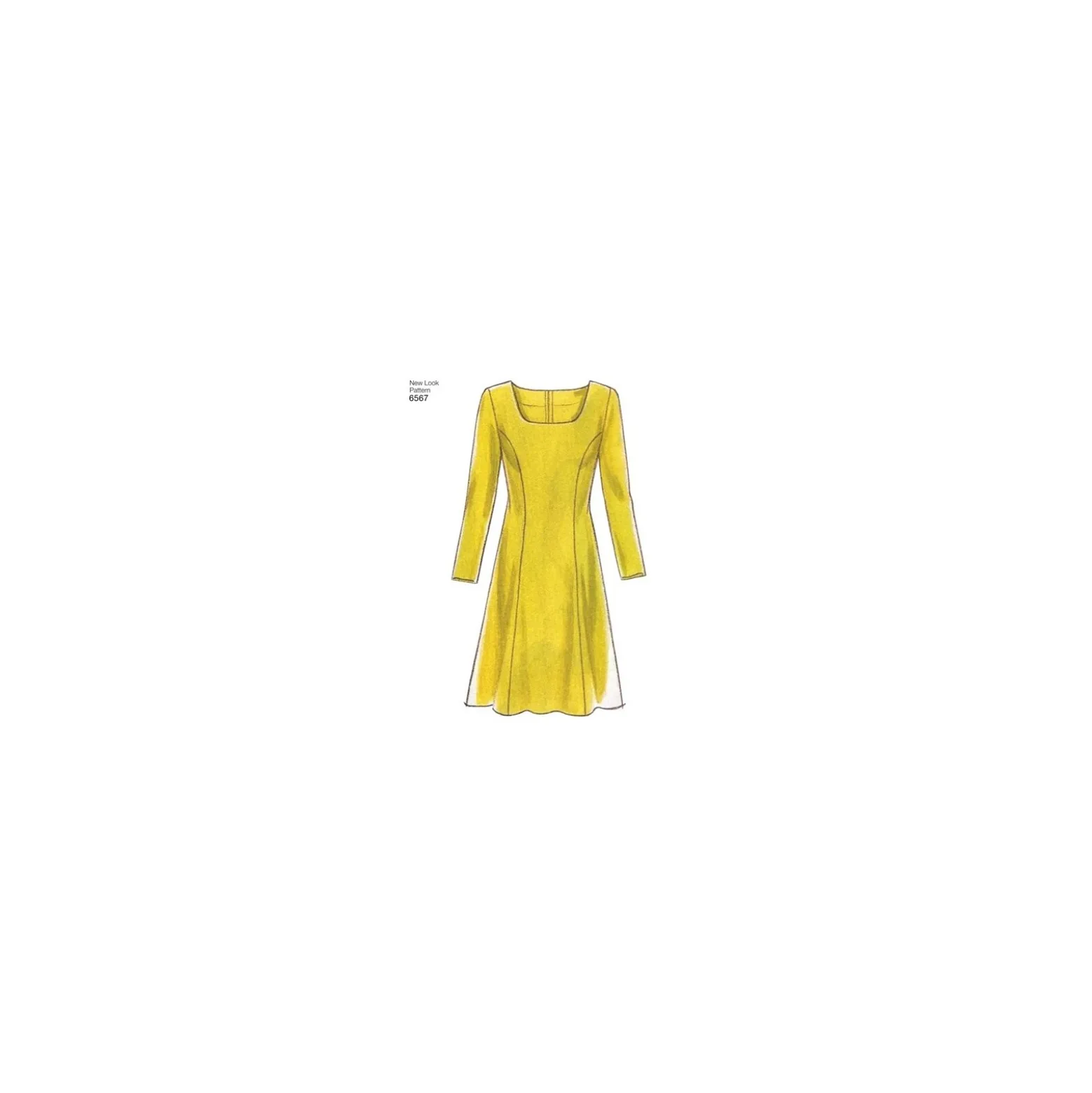 Patron Robe courte évasée Femme - New Look 6567