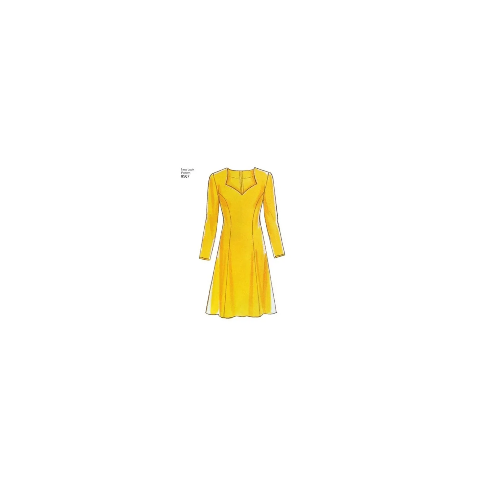 Patron Robe courte évasée Femme - New Look 6567
