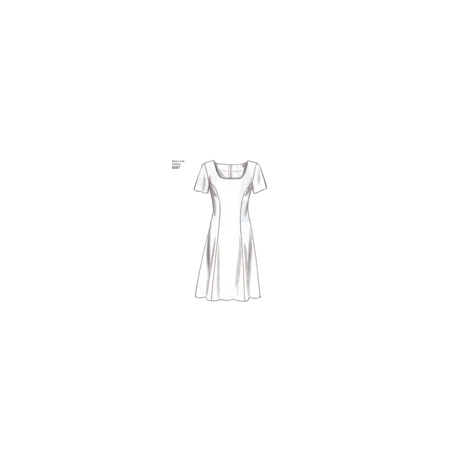 Patron Robe courte évasée Femme - New Look 6567