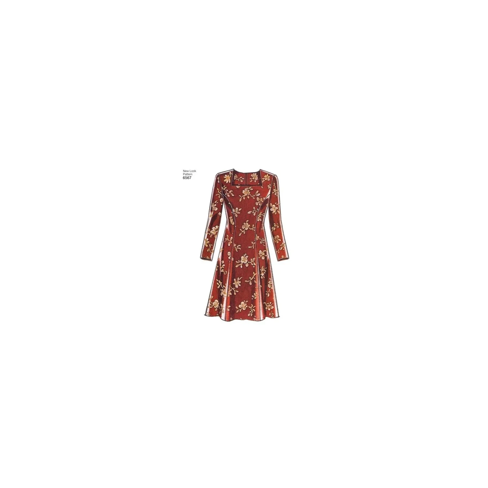 Patron Robe courte évasée Femme - New Look 6567