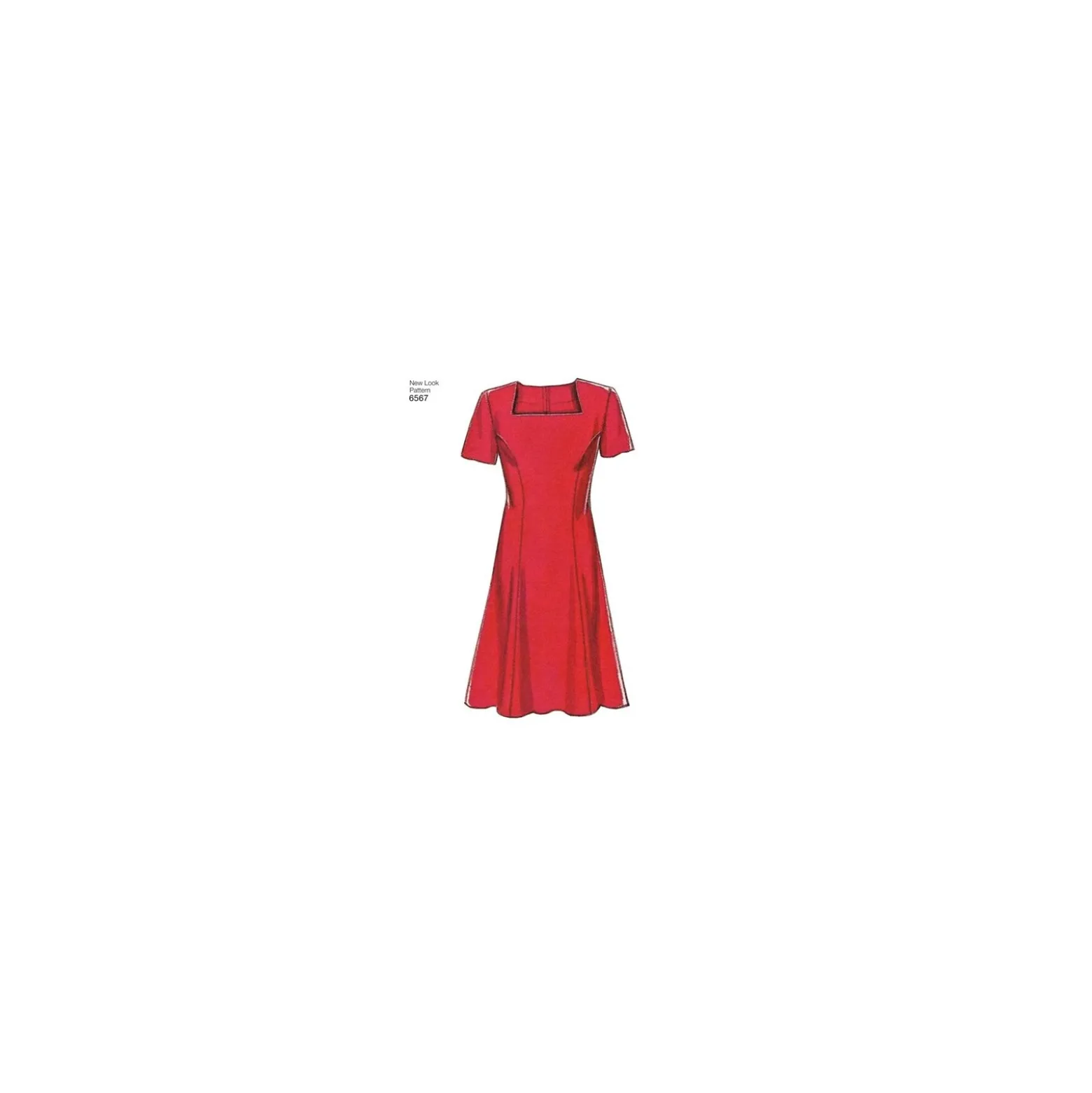 Patron Robe courte évasée Femme - New Look 6567