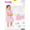 Patron Robe culotte col Claudine patte de fermeture boutonnée Burda N°9357