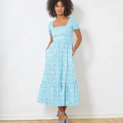 Patron Robe dos à smocks Femme - New Look 6692