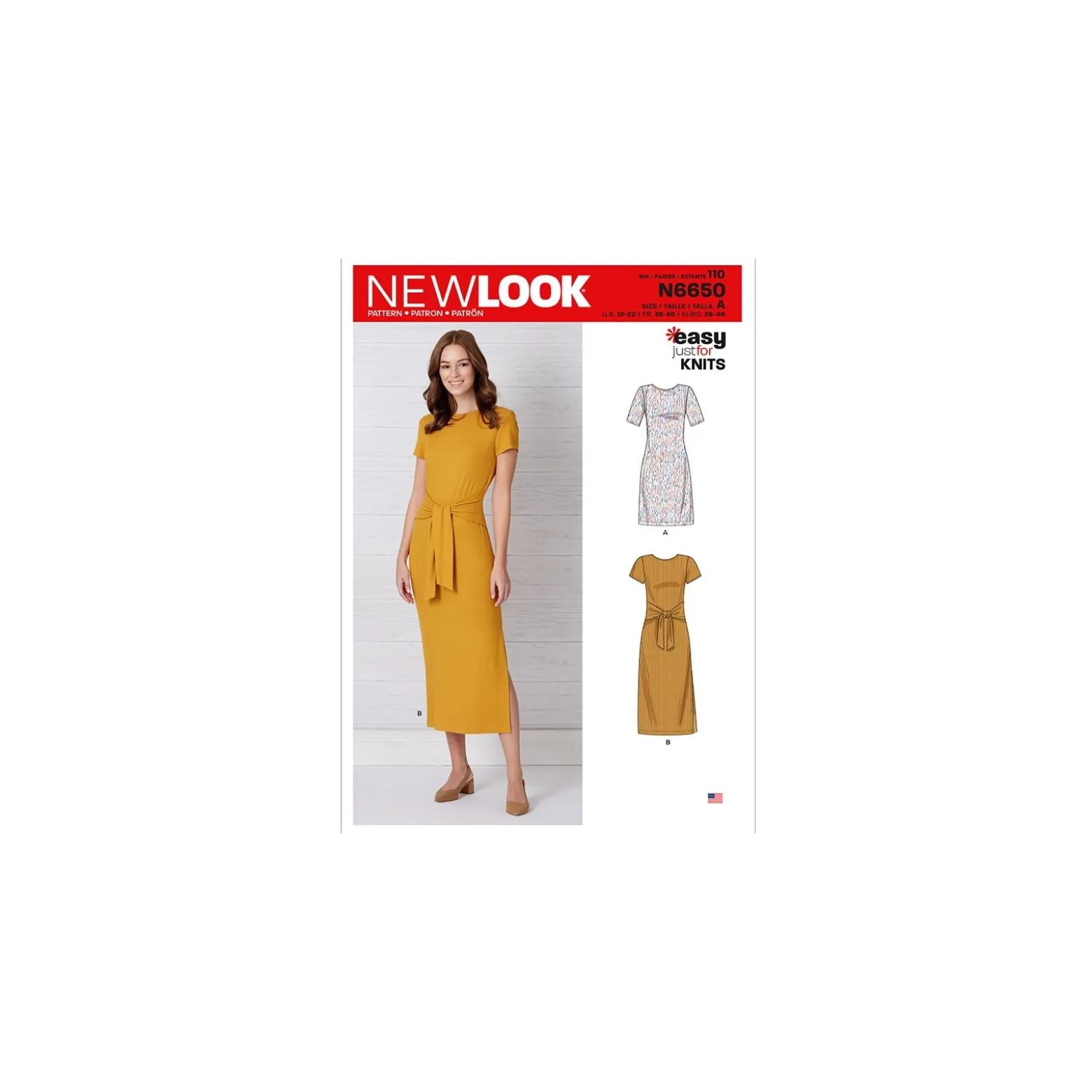 Patron Robe Droite Femme - New Look 6650