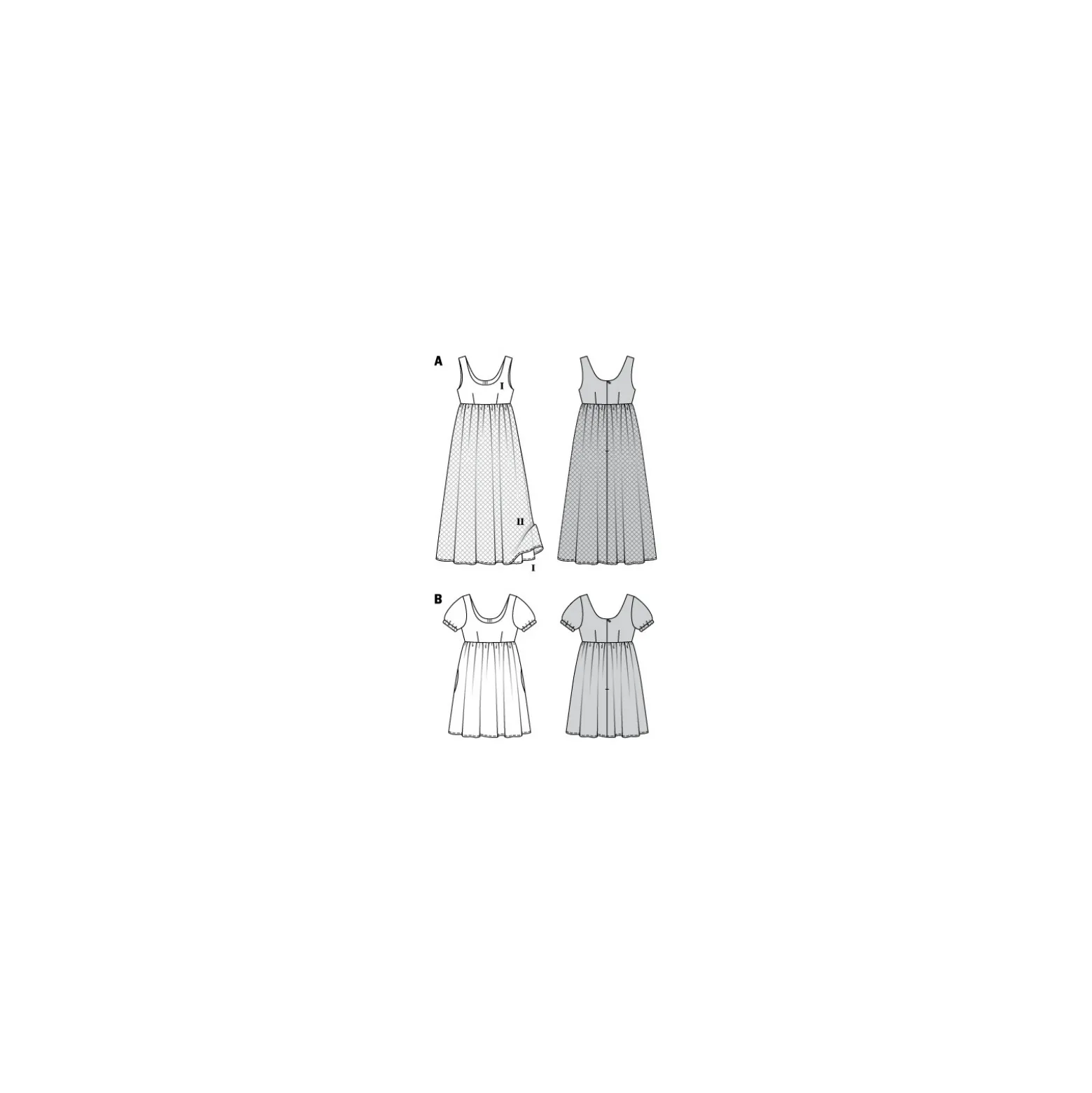 Patron Robe Empire Femme Burda N°6312