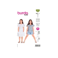 Patron robe et blouse fille - Burda n°9264