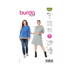 Patron robe et T-shirt à coulisses Femme - Burda n°6095