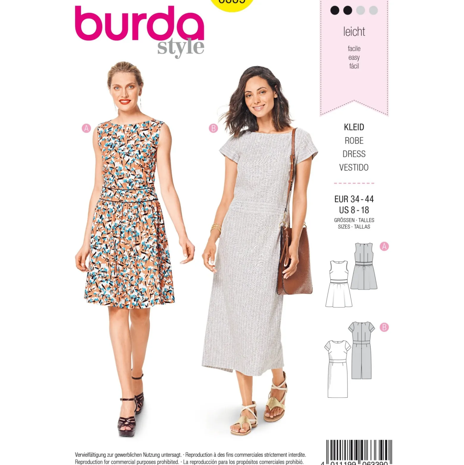 Patron Robe Femme Burda N°6339